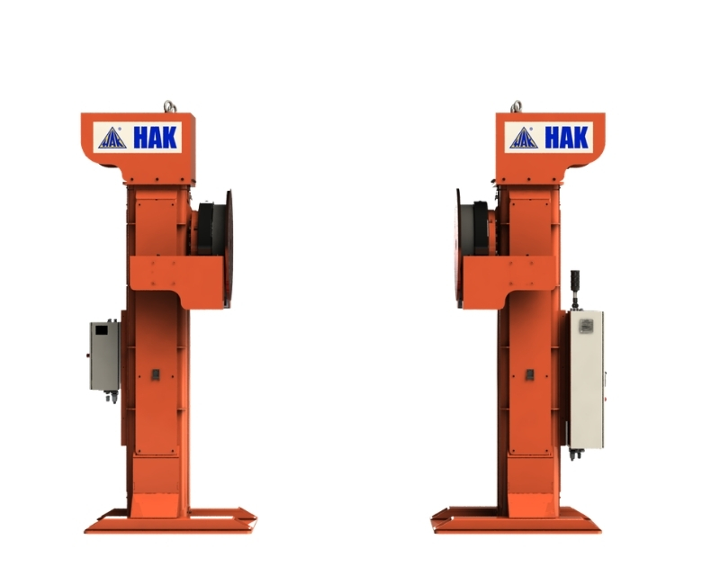 Obrotnica kolumnowa dwuosiowa – widok boczny